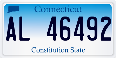 CT license plate AL46492