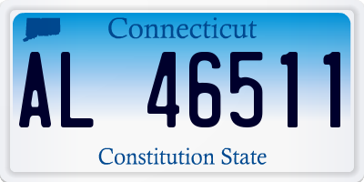 CT license plate AL46511