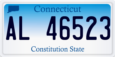 CT license plate AL46523