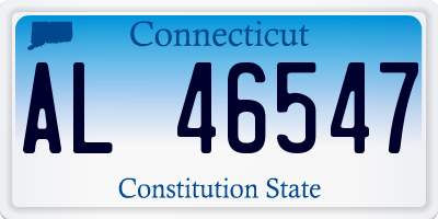 CT license plate AL46547