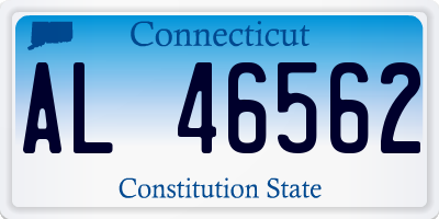 CT license plate AL46562