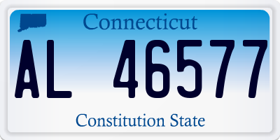 CT license plate AL46577