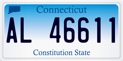 CT license plate AL46611