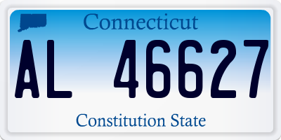 CT license plate AL46627