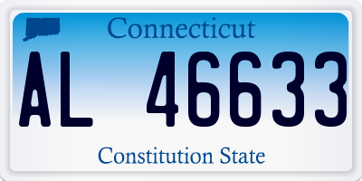CT license plate AL46633