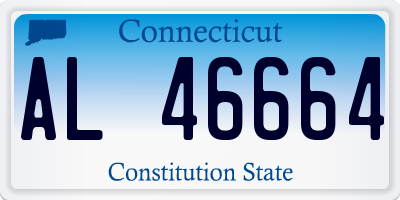CT license plate AL46664