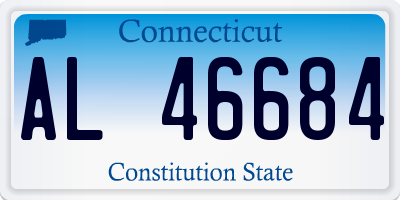 CT license plate AL46684