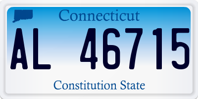 CT license plate AL46715