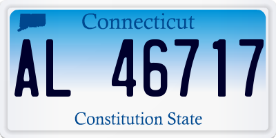 CT license plate AL46717