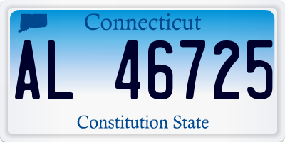 CT license plate AL46725