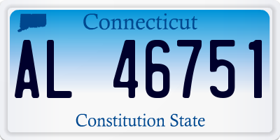 CT license plate AL46751