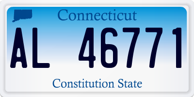 CT license plate AL46771