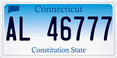 CT license plate AL46777