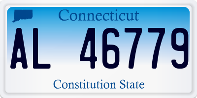 CT license plate AL46779