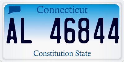 CT license plate AL46844