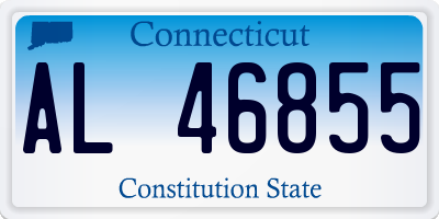 CT license plate AL46855