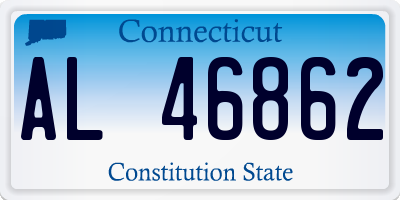 CT license plate AL46862