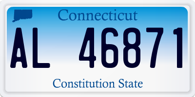 CT license plate AL46871