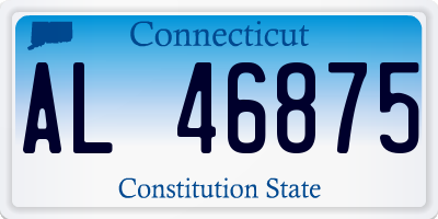 CT license plate AL46875