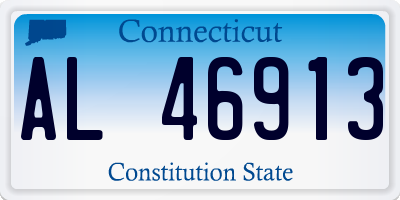 CT license plate AL46913