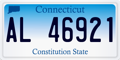 CT license plate AL46921