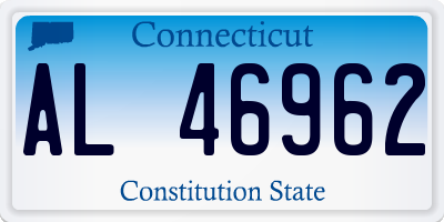 CT license plate AL46962