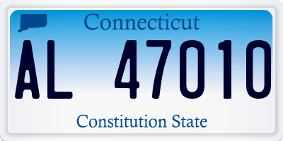 CT license plate AL47010