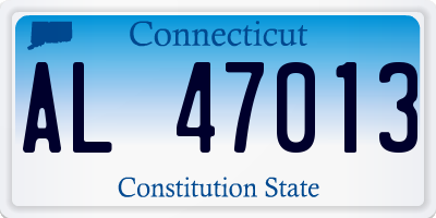 CT license plate AL47013