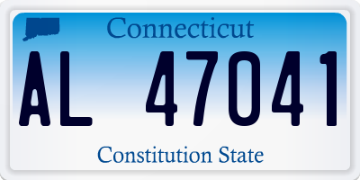 CT license plate AL47041