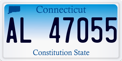 CT license plate AL47055