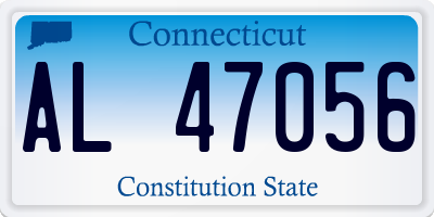 CT license plate AL47056