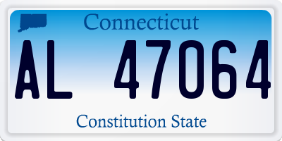 CT license plate AL47064