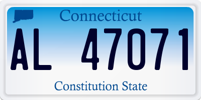 CT license plate AL47071