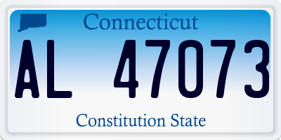 CT license plate AL47073