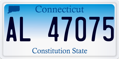 CT license plate AL47075