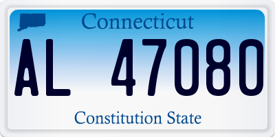 CT license plate AL47080