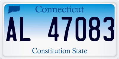 CT license plate AL47083