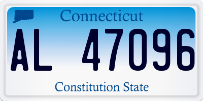 CT license plate AL47096