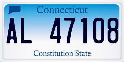 CT license plate AL47108