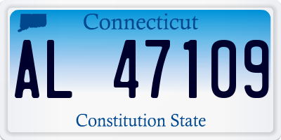 CT license plate AL47109