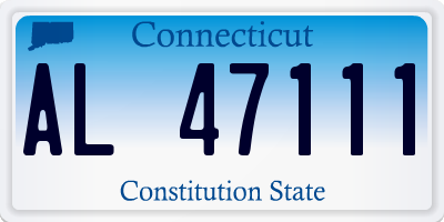 CT license plate AL47111