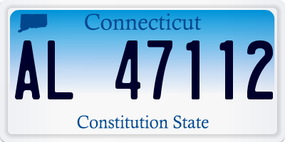 CT license plate AL47112