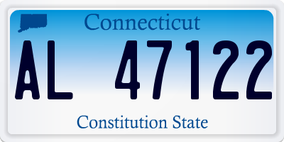 CT license plate AL47122