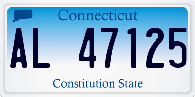 CT license plate AL47125