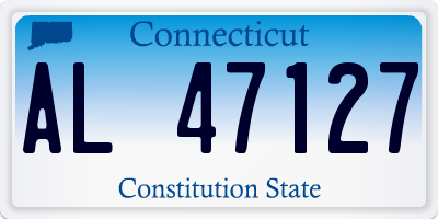 CT license plate AL47127