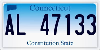 CT license plate AL47133