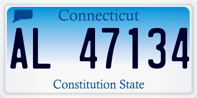 CT license plate AL47134