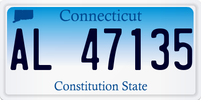 CT license plate AL47135