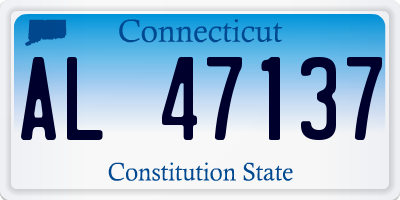 CT license plate AL47137
