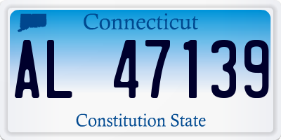 CT license plate AL47139
